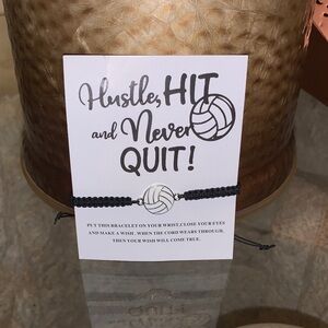 Black Volleyball Bracelet